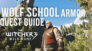 The Witcher 3  Wolf School Quest Guide Full Wolven Armor amp Weapons Set [upl. by Nirej]