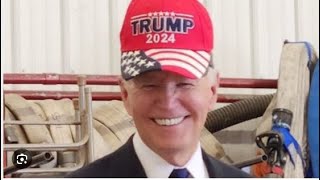 Joe Biden se pone una gorra MAGA de Donald Trump [upl. by London445]