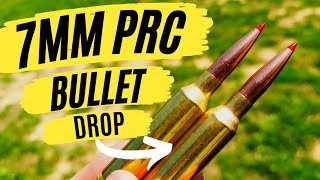 7MM PRC Bullet Drop AND Compared to Many Other Cartridges [upl. by Zoubek]