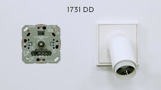 JUNG rotary dimmer universal LED with satellite input – 1731 DD [upl. by Laamaj246]