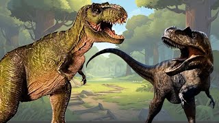 TRex vs Albertosaurus  Dino Adventure  TRex  Albertosaurus  Dinosaur Adventure [upl. by Gus]