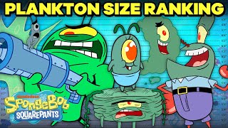 Every Plankton Ranked By Size 👁📏  SpongeBob [upl. by Zurciram]