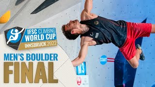 ISFC MENS BOULDER World Cup Innsbruck 2022 [upl. by Aed846]