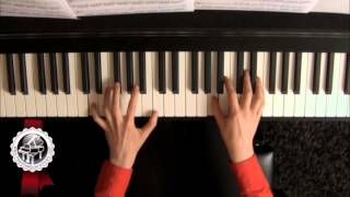 BACH  GOUNOD  quotAve Mariaquot Piano Tutorial SLOW [upl. by Hilleary319]