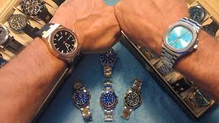 LUXURY WATCHES WATCH COMPARED Homage Diver style Olevs Arlanch aliexpress shein haul unboxed watches [upl. by Eradis543]