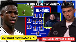 💥 EL MILAN HUMILLA a VINI EN REDES  PEDRI REVELA LOS CASTIGOS de FLICK  LA UEFA OLVIDA A KOUNDE [upl. by Roleat827]