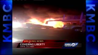 Firefighter hurt in 2alarm motel fire in Liberty [upl. by Rutledge696]