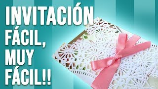 Invitacion de boda fácil de hacer [upl. by Georgena]