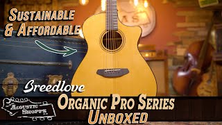 NEW Breedlove Organic Pro Collection  Acoustic Guitar Review [upl. by Kahcztiy]