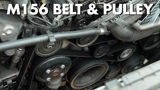 Mercedes M156 V8 62L AMG Drivebelt Replacement DIY  Pulley amp Serpentine Belt  C63 AMG 507 Edition [upl. by Nanaj]