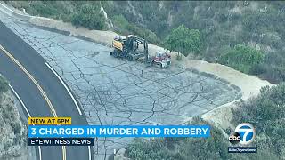 3 charged in fatal holdup at scenic lookout on Angeles Crest Highway [upl. by Eidlog]