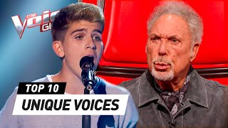 Unbelievable UNIQUE VOICES on The Voice [upl. by Elstan]