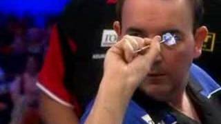 Phil Taylors fourth perfect game  another 9 Darter [upl. by Nonnahs]