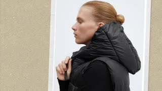 Wardrobe Essentials MANGO Long Quilted Water Repellent Hooded Puffer Vest [upl. by Robson]