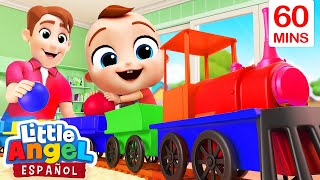 El Tren De Los Colores 🚂  Mas  Canciones Infantiles de Bebé Juan  Little Angel Español [upl. by Colver]