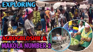 EXPLORING THE BEAUTY OF AGBOGBLOSHIE MARKET TO MAKOLA NUMBER 2 MARKET  4K WALK IN GHANA  TRAVEL [upl. by Dnilasor875]