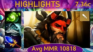 ✨ 736c Beastmaster KDA  25 KP  76 Support Highlights  Dota 2 Top MMR [upl. by Anol]