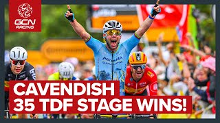 Mark Cavendish Makes Tour de France History [upl. by Ursi]