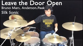 Bruno Mars Anderson Paak Silk Sonic  Leave the Door Open  Drum cover [upl. by Arvind]