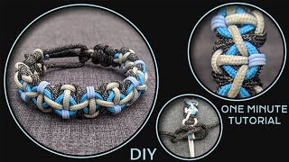 How to Make Paracord Bracelet Tying Crooked River Knots [upl. by Gesner414]