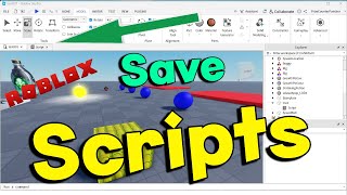 How to save scripts in Roblox Studio  Short Answer [upl. by Florinda217]