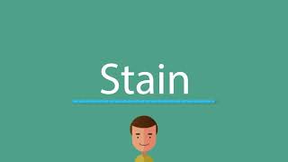 Stain pronunciation [upl. by Arvind]