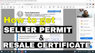 How to get seller permit and resale certificate for US LLC Step by Step  UrduHindi [upl. by Ethyl]