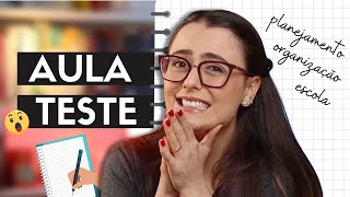 Como se preparar para aula teste na escola Processo Seletivo para Professores [upl. by Ackler]