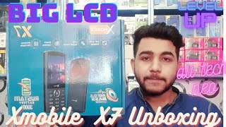 big display keypad phone  Xmobile X7 unboxing  Xmobile 3000mah battery  big speaker phone  A T N [upl. by Ariaj556]