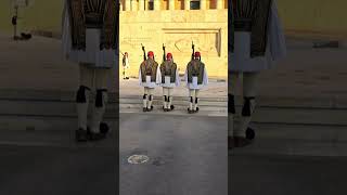 The Evzones Athens Greece 🇬🇷 change of the Guard 💂‍♀️ full Ceremony UNCUT Greek guardiantales [upl. by Sukram]