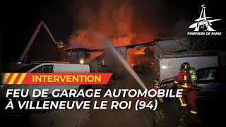 VIOLENT FEU DE GARAGE AUTOMOBILE À VILLENEUVELEROI [upl. by Mcconnell]