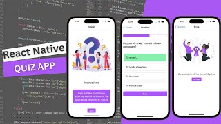 How to create a quiz app in react native  Expo reactnativetutorial [upl. by Farmer]