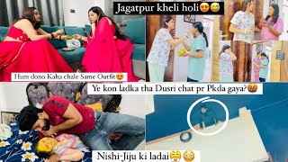 PRERNA KE GHAR DONO HI BHT DINO BAAD GAYE’HOLI KHELI FR😍’JIJU KYU GUSSA HOGYE😳’SAAFSAFAI🧹🧽 [upl. by Aikam]