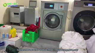 Lắp đặt máy giặt vắt công nghiệp Lacasa 25kg tại Khách sạn Tiến Lộc Hà Nam  SMC Eco Laundry [upl. by Notniw]