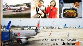 Soekharno Hatta International Airport amp JETSTAR ASIA Airbus A320 JAKARTA TO SINGAPORE [upl. by Repsac]