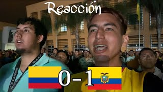 COLOMBIA vs ECUADOR  Reacciones Ecuatoriano al GOLAZO de Enner Valencia 01🔥 [upl. by Nikolas]