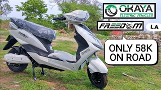 OKAYA FREEDOM LA NON RTO ELECTRIC SCOOTER ONLY 58 K RAKESH GOYAL 222 [upl. by Pros777]