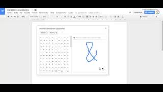 Cómo insertar caracteres especiales en Google Documentos Presentaciones y Dibujos [upl. by Htebasile]
