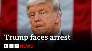 Donald Trump to become first exUS president to face criminal charges  BBC News [upl. by Aizat]