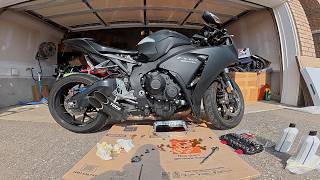 6Foot4Honda gets his 2016 CBR 1000RR ready [upl. by Dorwin]