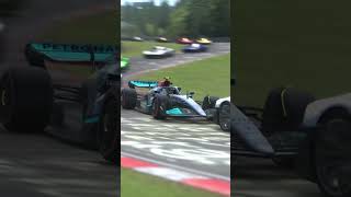 How fast is an f1 car Mercedes W13 vs MercedesAMG One [upl. by Cathleen65]