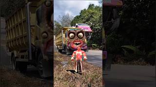 Shocking Huge Container Truck Pertamina Tanker Truck amp Mixer Truck Like Chris Tayo And Friends🧟😱 [upl. by Ardme]