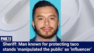 Social media influencer known for protecting LA taco stands arrested for protest attacks [upl. by Aiela]