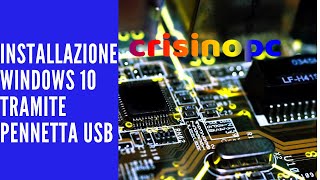 COME FORMATTARE IL PC CON WINDOWS 10 TRAMITE CHIAVETTA USB [upl. by Aneeg956]