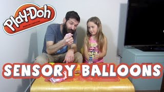 PlayDoh Sensory Balloons stress balls [upl. by Nadruoj]