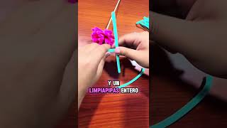 TUTORIAL DE DALIAS CON LIMPIAPIPAS [upl. by Notlim]