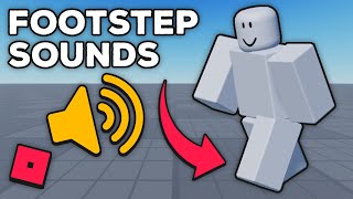 How To Change Footstep Sounds In ROBLOX Studio [upl. by Hocker]