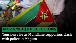 Mozambique Elections I Tensions rise as Mondlane supporters clash with police in Maputo [upl. by Eintruok]