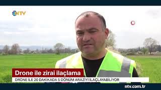 Drone ile zirai ilaçlama [upl. by Nozicka]