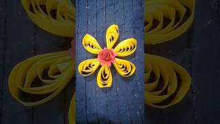 Easy paper craft DIY Paper Flower Making tricks 😱🔥How to make paper flower 🌼🌸shorts [upl. by Ydal142]